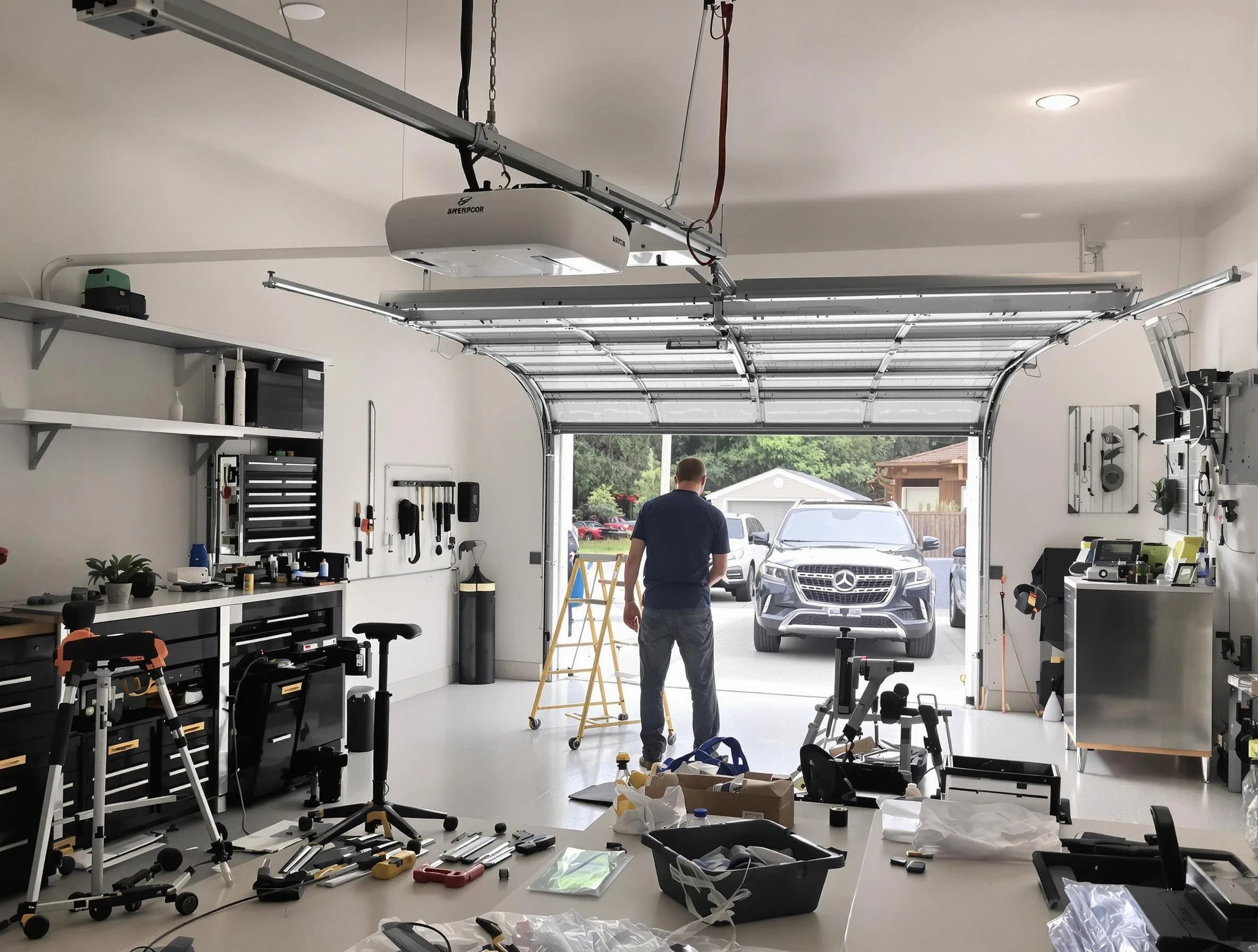 Garage door opener installation by Midway Garage Door Repair in Midway