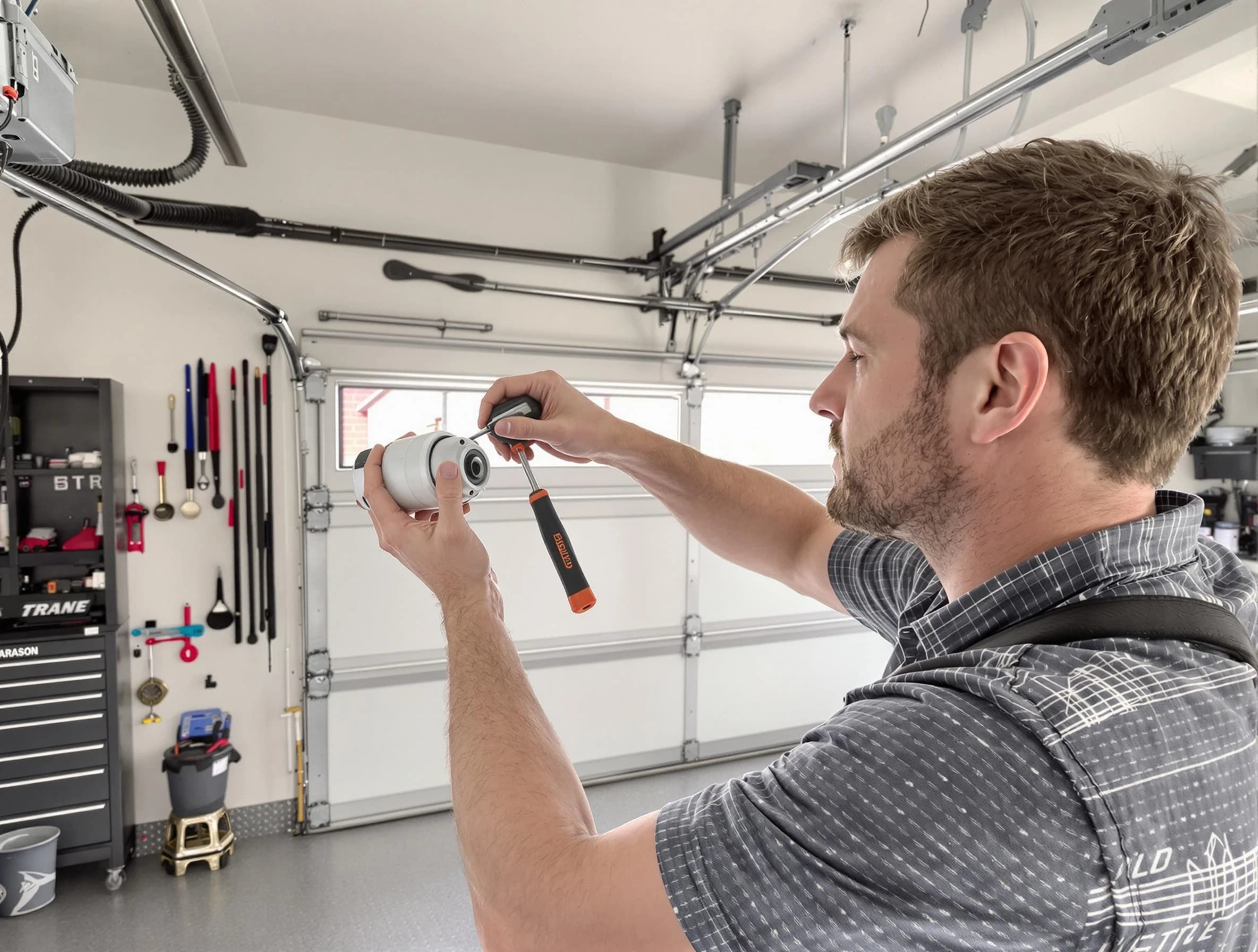 Garage door opener repair service by Midway Garage Door Repair in Midway