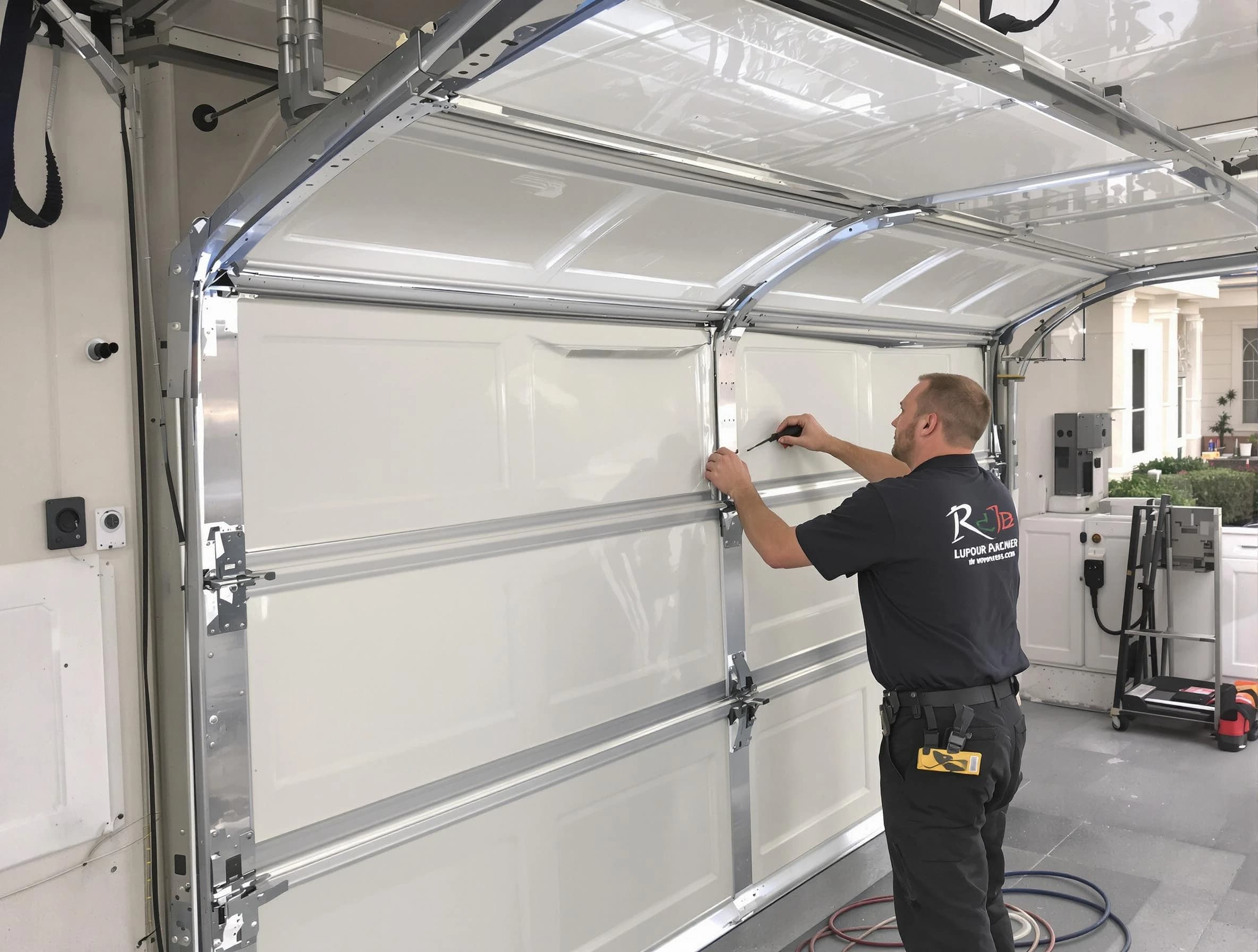Midway Garage Door Repair professional performing panel repair in Midway