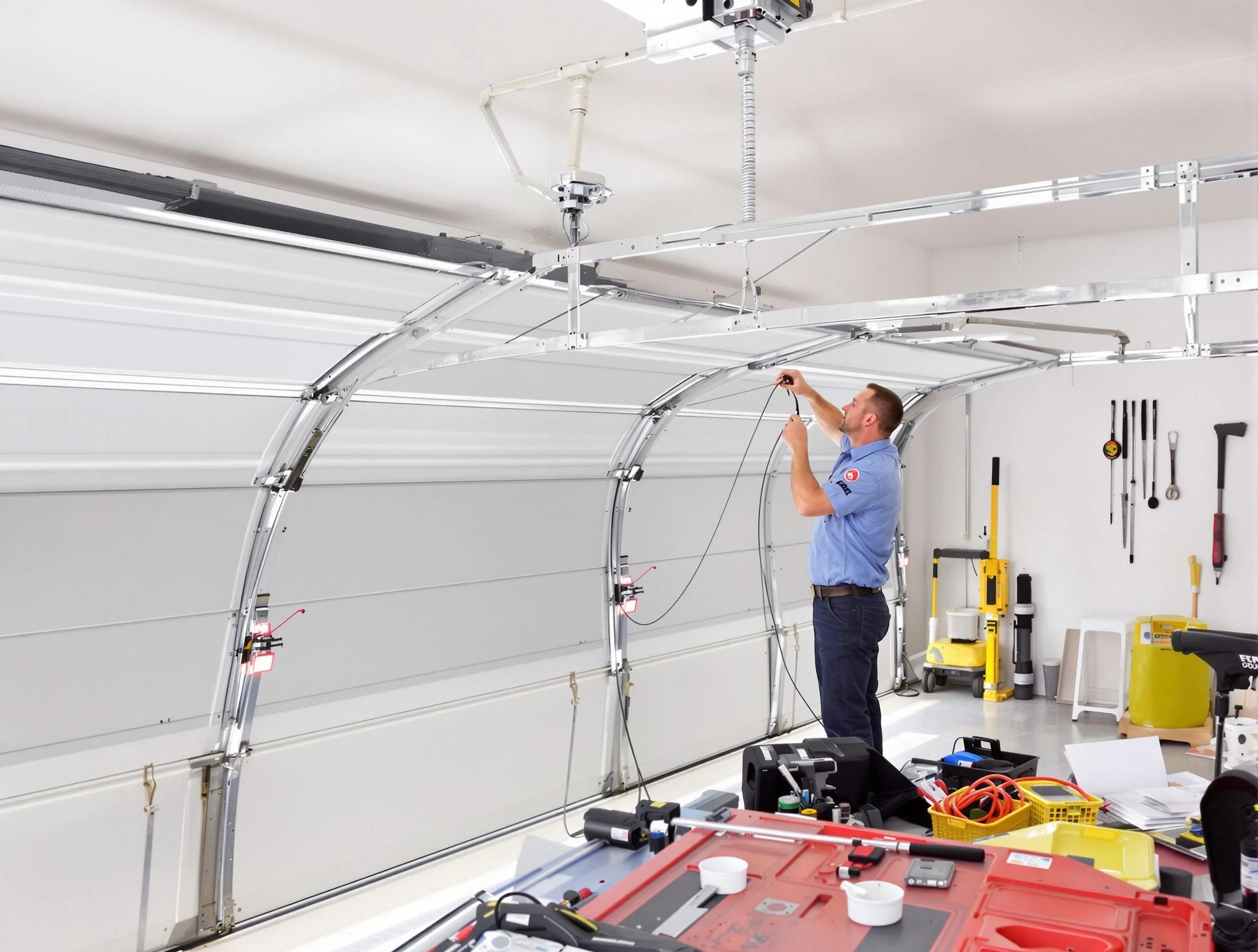 Garage door cable repair service by Midway Garage Door Repair in Midway