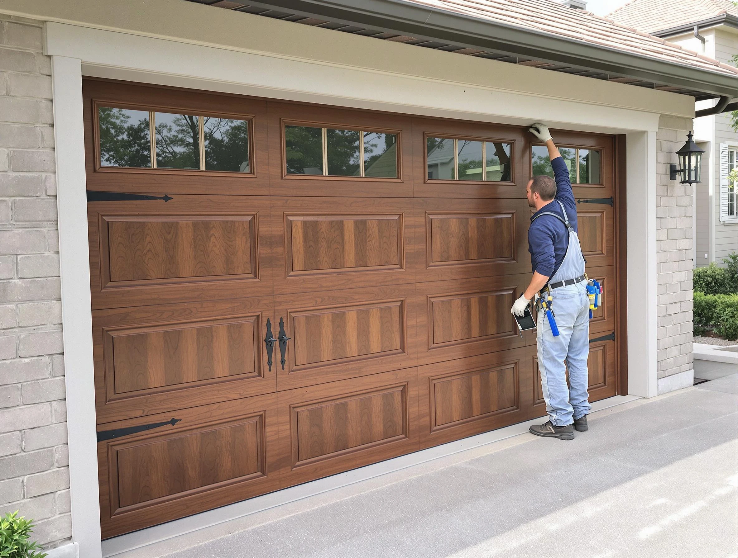 Custom garage door showcase by Midway Garage Door Repair in Midway
