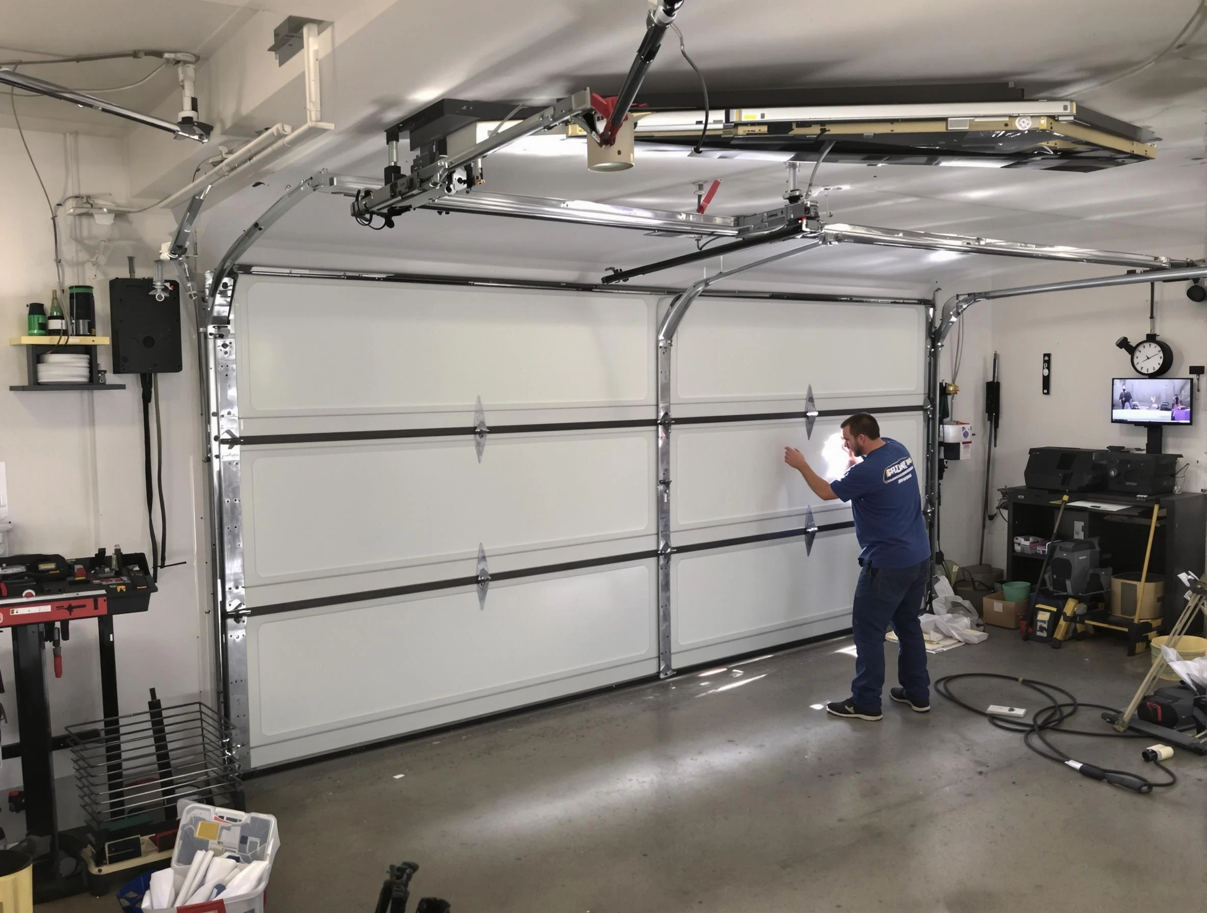 Professional garage door repair service by Midway Garage Door Repair in Midway
