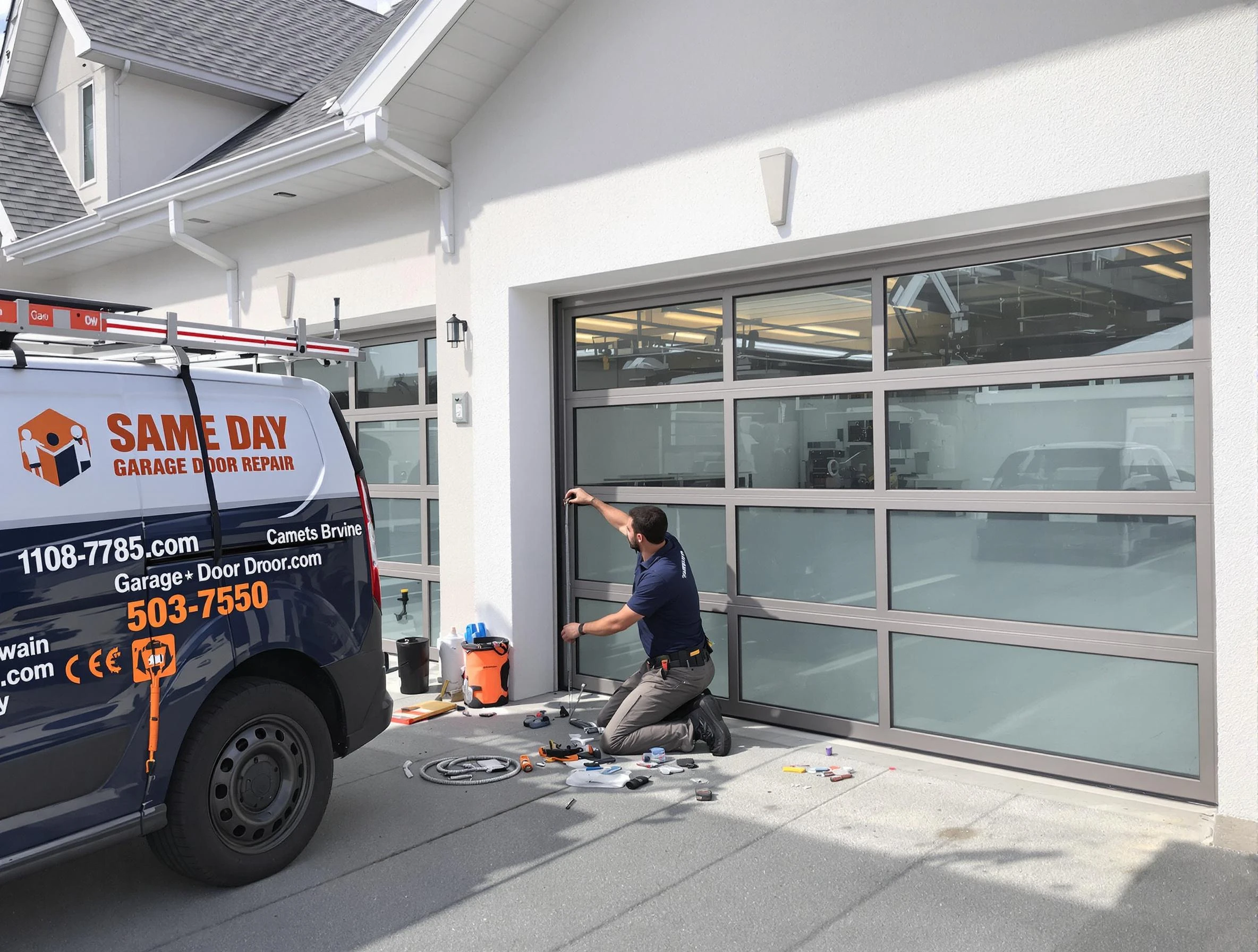Same-day garage door repair service by Midway Garage Door Repair in Midway
